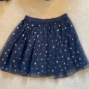 Abercrombie Kids Silver Star Navy Skirt